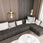 Lampa wisząca VANDER 1 BL GOLD 1364/1 EMIBIG Lighting