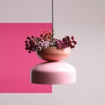 Lampa sufitowa TULA DARK BABY PINK + CORAL (30 + 22) 1132G18_11_C Aldex - zdjęcie dodatkowe 1