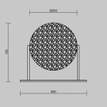 Lampa stołowa Mangata MOD387TL-L8CH3K Maytoni - zdjęcie dodatkowe 7