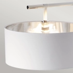 Lampa podłogowa Balance – 1 źródło światła – Biel i polerowany nikiel BALANCE-FL-WPN Elstead Lighting