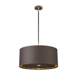 Lampa wisząca Balance – 1 źródło światła – Brązowa / Polerowany mosiądz BALANCE-P-BRPB Elstead Lighting