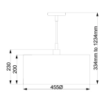 Lampa wisząca Balance – 1 źródło światła – Brązowa / Polerowany mosiądz BALANCE-P-BRPB Elstead Lighting