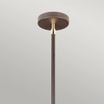 Lampa wisząca Balance – 1 źródło światła – Brązowa / Polerowany mosiądz BALANCE-P-BRPB Elstead Lighting