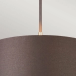 Lampa wisząca Balance – 1 źródło światła – Brązowa / Polerowany mosiądz BALANCE-P-BRPB Elstead Lighting
