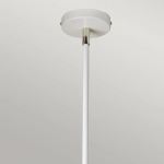 Lampa wisząca Balance – 1 źródło światła – Biel i polerowany nikiel BALANCE-P-WPN Elstead Lighting