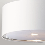 Lampa wisząca Balance – 1 źródło światła – Biel i polerowany nikiel BALANCE-P-WPN Elstead Lighting