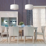 Lampa wisząca Balance – 1 źródło światła – Biel i polerowany nikiel BALANCE-P-WPN Elstead Lighting