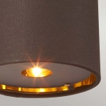 Kinkiet Balance – 1 źródło światła – Brązowy / Polerowany mosiądz BALANCE1-BRPB Elstead Lighting
