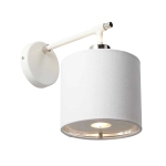 Kinkiet Balance – 1 źródło światła – Biel i polerowany nikiel BALANCE1-WPN Elstead Lighting