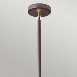 Żyrandol Balance – 5 źródeł światła – Brązowy / Polerowany mosiądz BALANCE5-BRPB Elstead Lighting