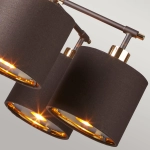 Żyrandol Balance – 5 źródeł światła – Brązowy / Polerowany mosiądz BALANCE5-BRPB Elstead Lighting