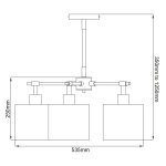 Żyrandol Balance – 5 źródeł światła – Biel i polerowany nikiel BALANCE5-WPN Elstead Lighting