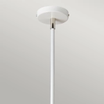 Żyrandol Balance – 5 źródeł światła – Biel i polerowany nikiel BALANCE5-WPN Elstead Lighting