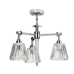 Lampa wisząca Agatha – 3 źródła światła – Polerowany chrom BATH-AGATHA3P-PC Elstead Lighting