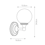 Kinkiet Austen – 1 źródło światła – Polerowany chrom BATH-AUSTEN4-PC Elstead Lighting