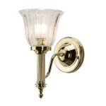 kinkiecik.pl Kinkiet Carroll – 1 żródło światła – Polerowany mosiądz BATH-CARROLL1-PB Elstead Lighting