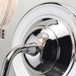 Kinkiet Carroll – 1 żródło światła – Polerowany chrom BATH-CARROLL1-PC Elstead Lighting