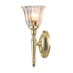 kinkiecik.pl Kinkiet Dryden – 1 źródło światła – Polerowany mosiądz BATH-DRYDEN1-PB Elstead Lighting