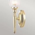 Kinkiet Dryden – 1 źródło światła – Polerowany mosiądz BATH-DRYDEN1-PB Elstead Lighting