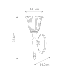 Kinkiet Dryden – 1 źródło światła – Polerowany chrom BATH-DRYDEN1-PC Elstead Lighting