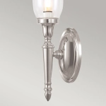 Kinkiet Dryden – 1 źródło światła – Polerowany nikiel BATH-DRYDEN2-PN Elstead Lighting