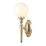kinkiecik.pl Kinkiet Dryden – 1 źródło światła – Polerowany mosiądz BATH-DRYDEN4-PB Elstead Lighting