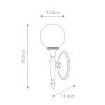 Kinkiet Dryden – 1 źródło światła – Polerowany mosiądz BATH-DRYDEN4-PB Elstead Lighting