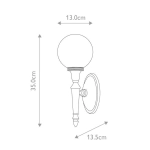 Kinkiet Dryden – 1 źródło światła – Polerowany chrom BATH-DRYDEN4-PC Elstead Lighting