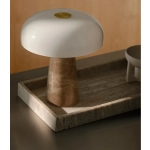 Beżowa lampa stołowa Glossy Mini- Design for the people, marmur 2520015009 Nordlux
