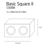 Plafon BASIC SQUARE II WH C0088 - zdjęcie dodatkowe 1