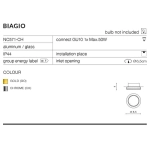Oprawa stropowa Biagio (chrome) AZ1492 IP44 AZZARDO