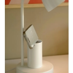Biała lampa biurkowa Devone wbudowany organizer 2512405001 Nordlux