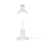Biała lampa biurkowa Devone wbudowany organizer 2512405001 Nordlux