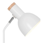 Biała lampa biurkowa Devone wbudowany organizer 2512405001 Nordlux