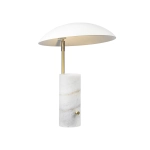 kinkiecik.pl Biała lampa stołowa Mademoiselle DFTP Nordlux - marmurowa podstawa 2220405001