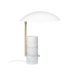 kinkiecik.pl Biała lampa stołowa Mademoiselle DFTP Nordlux - marmurowa podstawa 2220405001