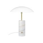 kinkiecik.pl Biała lampa stołowa Mademoiselle DFTP Nordlux - marmurowa podstawa 2220405001
