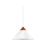 Biała lampa wisząca Kinto Design For The People - drewniana dekoracja 2520083001 Nordlux
