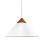 Biała lampa wisząca Kinto Design For The People - drewniana dekoracja 2520083001 Nordlux