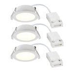 Zestaw 3x Białe spoty sufitowe Olea 3 Nordlux, 3x4.4W LED, IP65 2510400101 Nordlux