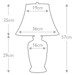 Lampa stołowa Blue Ginger Jar – 1 źródło światła BLUE-G-JAR-TL Elstead Lighting