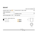 Plafon BRANT ROUND AZ2929 AZZARDO