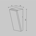 Lampa ścienna (kinkiet) Brick O436WL-L10GF3K1 Maytoni - zdjęcie dodatkowe 4