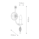 Kinkiet Belfry – 1 źródło światła BY1-BLACK Elstead Lighting