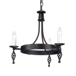 kinkiecik.pl Żyrandol Belfry – 3 źródła światła BY3-BLACK Elstead Lighting