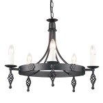 kinkiecik.pl Żyrandol Belfry – 5 źródeł światła BY5-BLACK Elstead Lighting