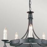 Żyrandol Belfry – 5 źródeł światła BY5-BLACK Elstead Lighting