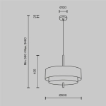 Lampa wisząca Bergamo MOD613PL-05GR1 Maytoni - zdjęcie dodatkowe 4