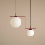 LAMPA WISZĄCA ZAC 2 RED WINE MATTE 1038H15_2 Aldex - zdjęcie produktu