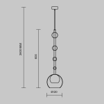 Lampa wisząca Ros MOD227PL-01B Maytoni - zdjęcie dodatkowe 8
